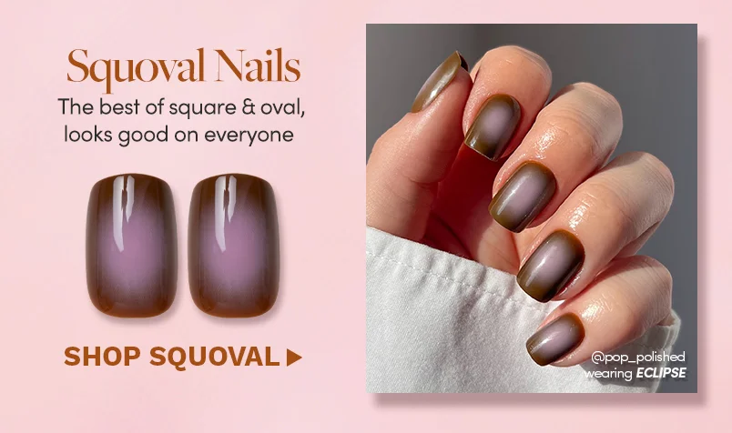 Shop 25% off Squoval Nails with the code discount code