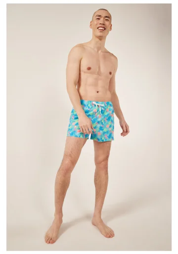 Lined Classic Swim Trunks: The Wild Tropics 5.5"