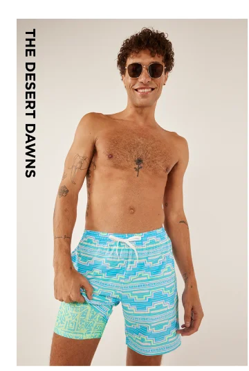 Lined Classic Swim Trunks: The Desert Dawns 7"