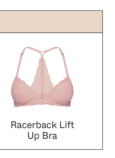 Lace Racerback Lift Up Bra