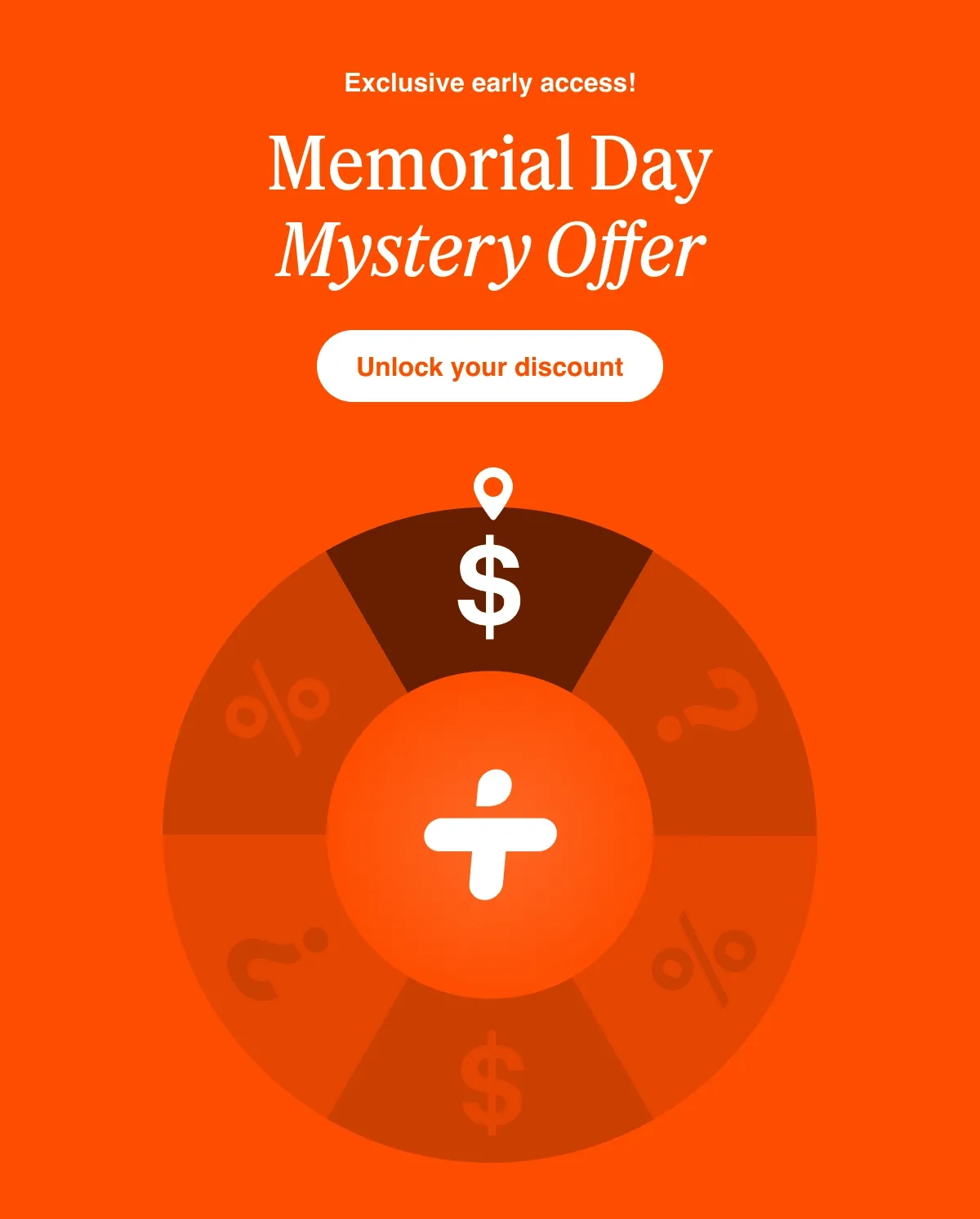 Exclusive early access! Memorial Day Mystery Offer