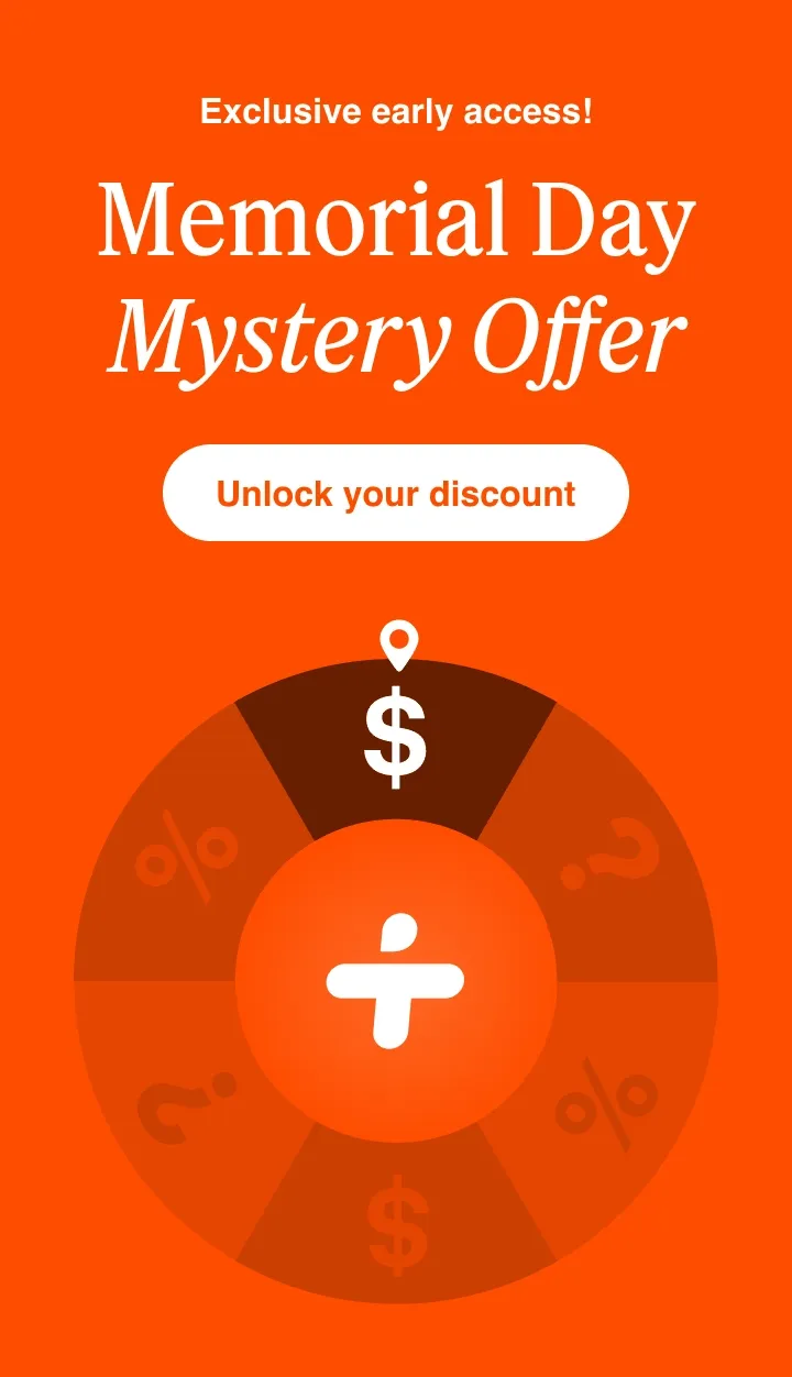 Exclusive early access! Memorial Day Mystery Offer