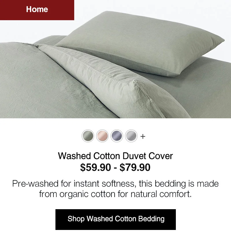 Shop Washed Cotton Bedding
