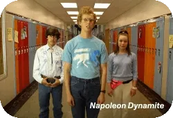 GIF of 40th Edition Celebration films: Napoleon Dynamite, Go Fish, Three seasons, Dig! XX, The Babadook, Pariah, Mississippi Masala, The Times of Harvey Milk.