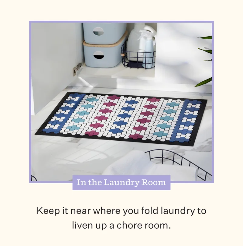In the Laundry Room Keep it near where you fold laundry to liven up a chore room