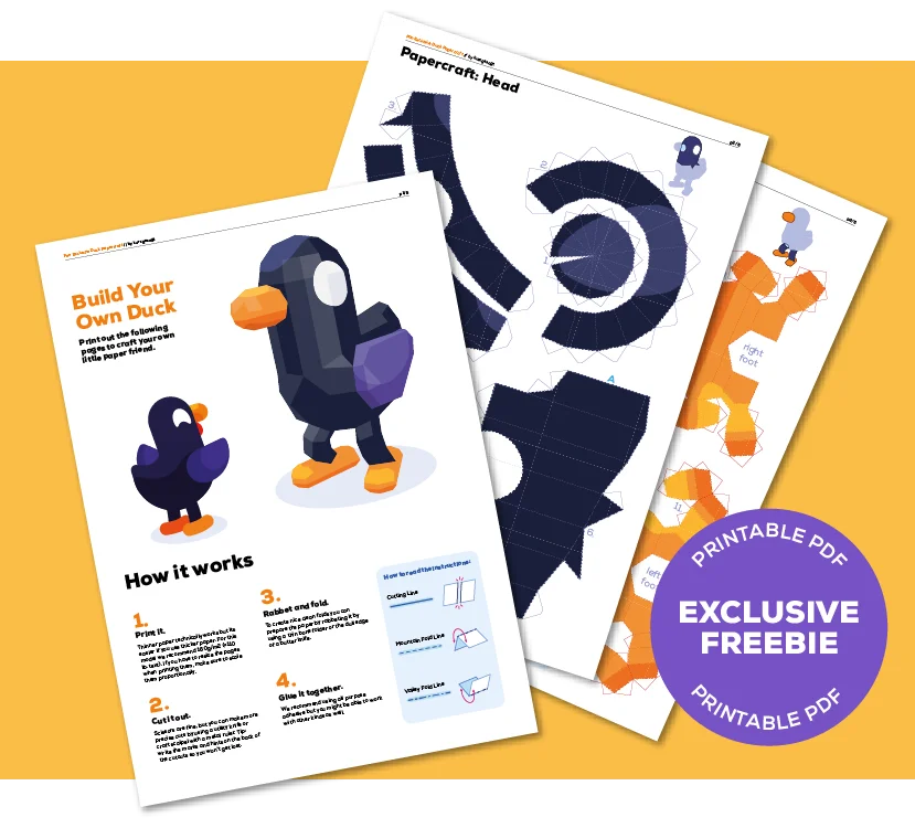 Example PDFs of the Papercraft Duck