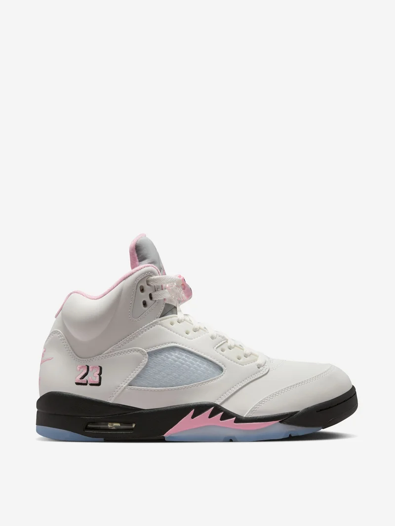 Image of Air Jordan 5 Retro OG - White/Med Soft Pink-Black