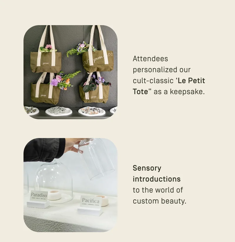 sensory introductions to the world of custom beauty