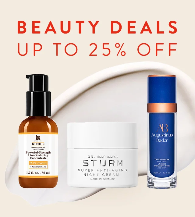 Skin care products from Kiehl's, Dr. Barbara Sturm and Augustinus Bader.