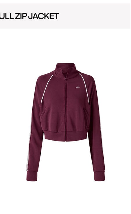 Track Star Jacket - Burgundy