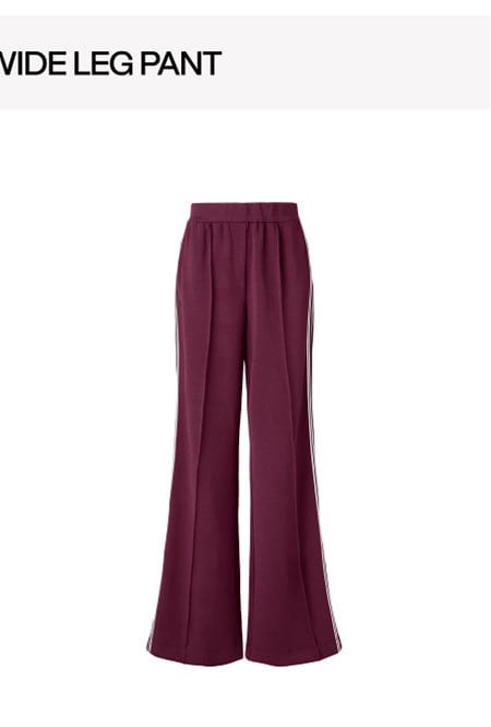 Track Star Pant - Burgundy