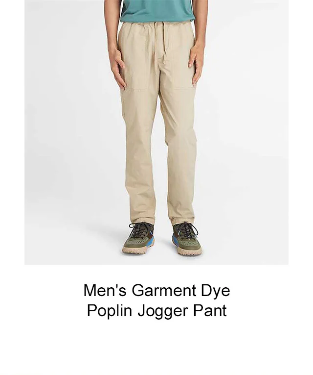 Men's Garment Dyed Poplin Jogger Pant