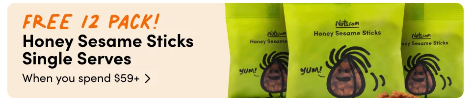 FREE 12 Pack! Honey Sesame Sticks - Single Serve When you spend $59+