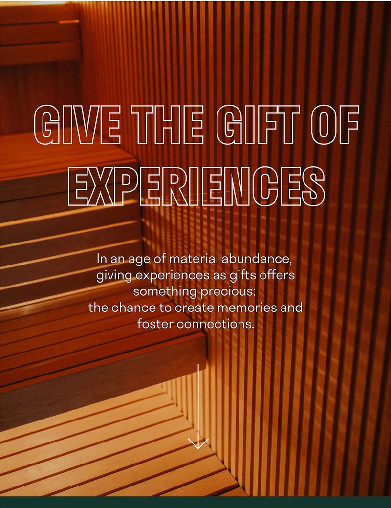 In an age of material abundance,  giving experiences as gifts offers something precious:  the chance to create memories and foster connections.