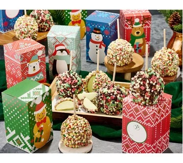 SH12/9 Mrs. Prindables (10) Large Holiday Apples with Gift Boxes