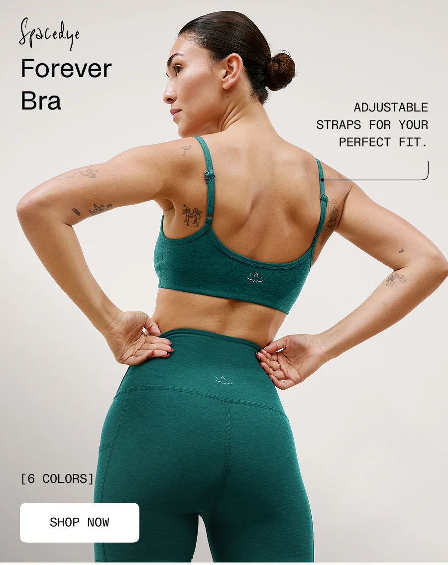 Spacedye Forever Bra in Teal Sea Heather