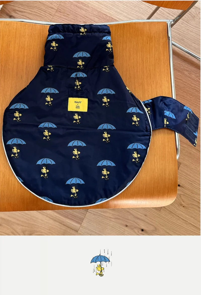 Snoopy and Woodstock Raincoat - Navy