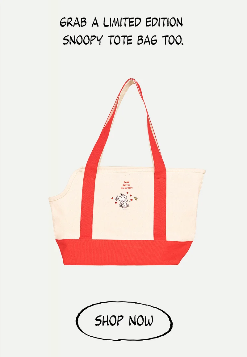 Love Drives Me Crazy Canvas Tote - PEANUTS