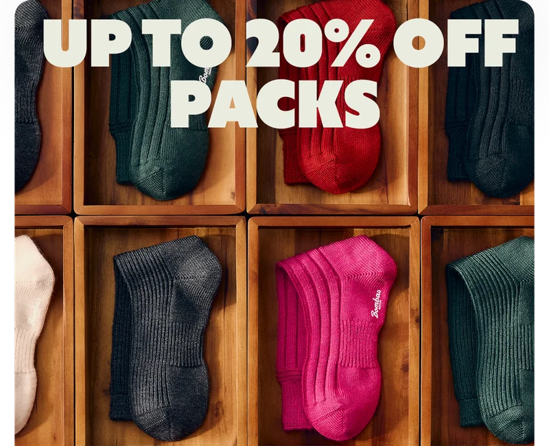 UP TO 20% OFF PACKS