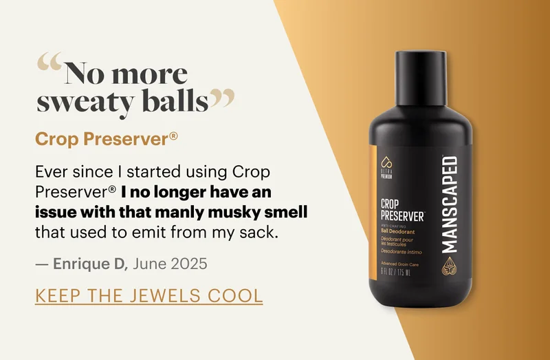 "No more sweaty balls"
