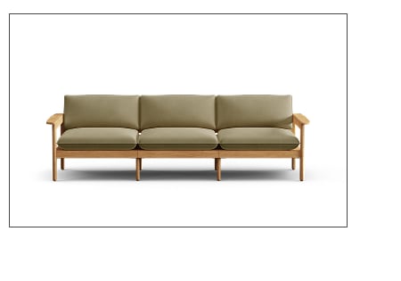 Dunes Teak 3-Piece Sofa