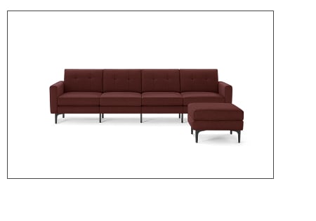 Block Nomad King Sofa with Ottoman