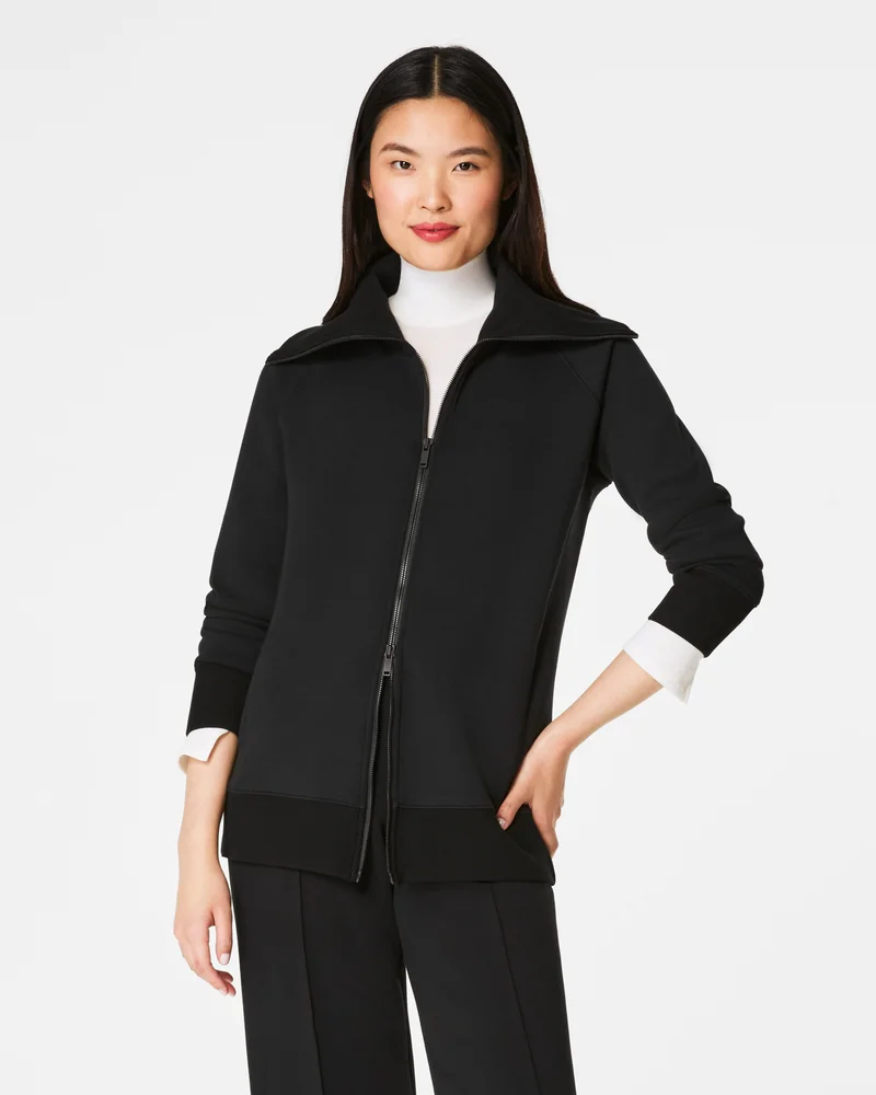 Image of Spanx Women's AirEssentials Luxe Full Zip Tunic Top