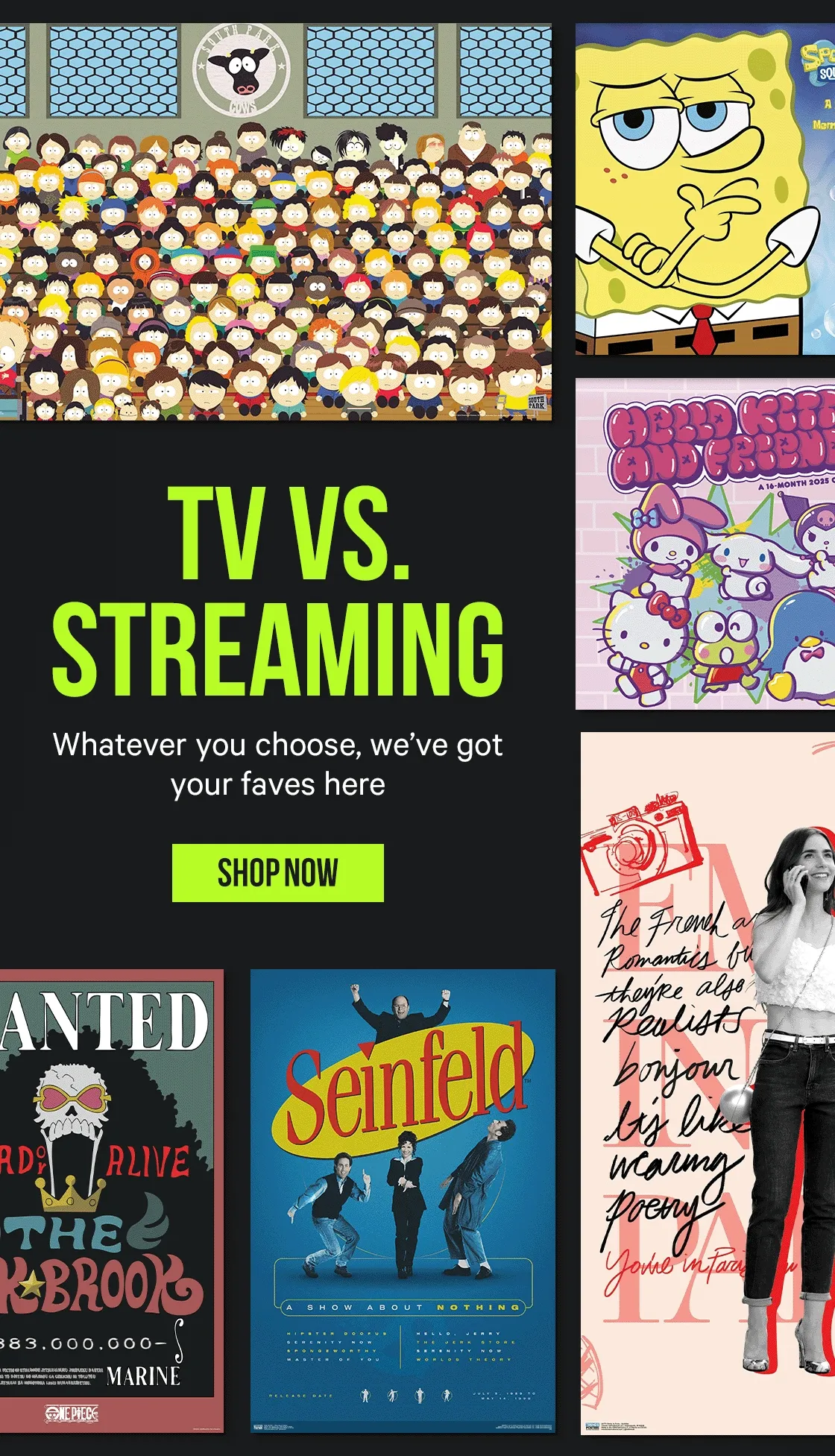 TV vs. Streaming - whatever you choose, we've got your faves here