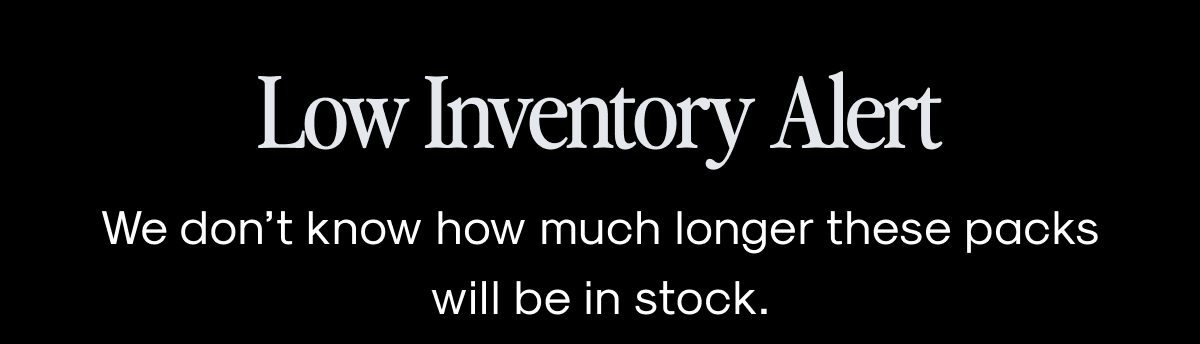 Low Inventory Alert