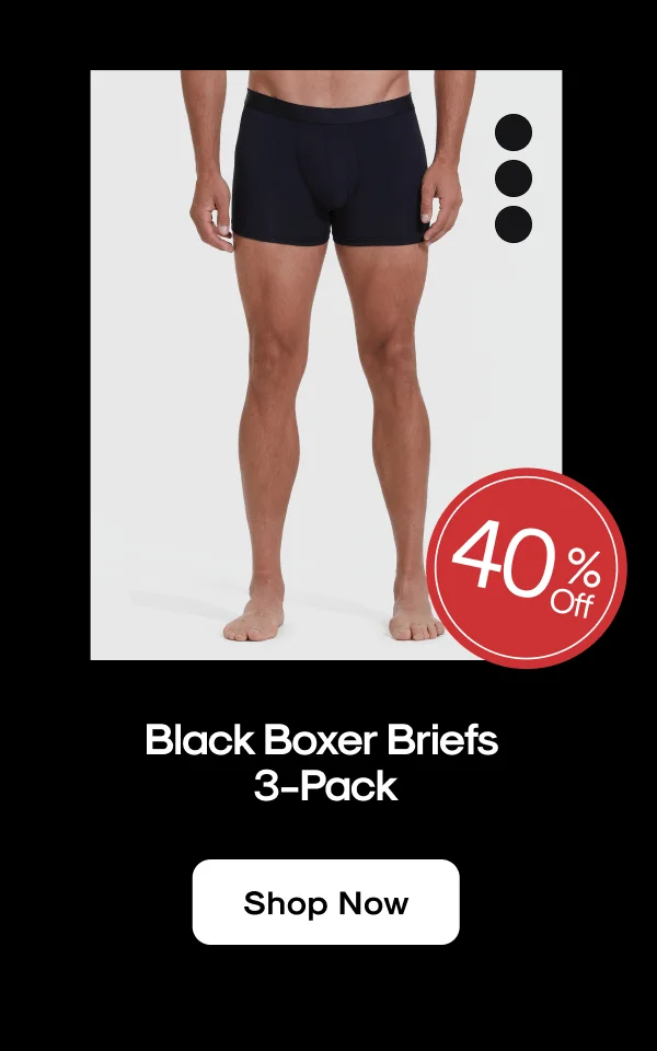Black Boxer Briefs 3-Pack