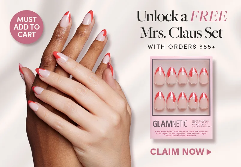 Get a free Mrs. Claus nail with the code HOLIYAY