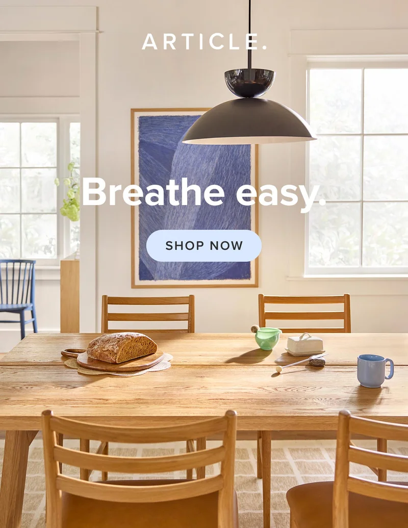 Breathe easy: shop now.
