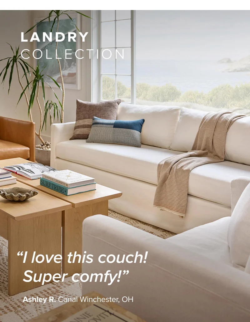 The Landry Collection: I love this couch! Super comfy!