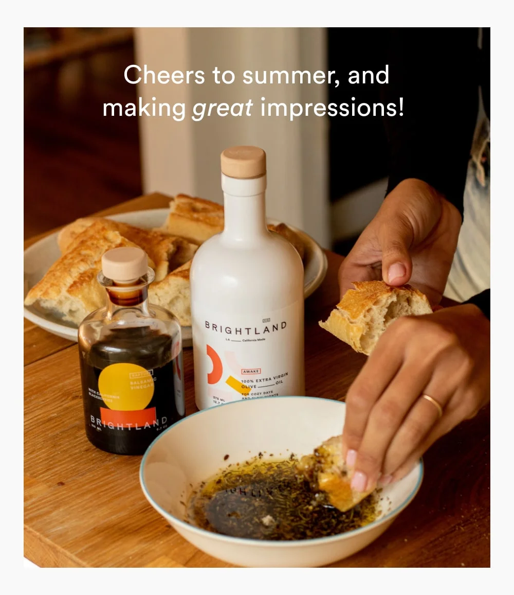 Cheers to summer, and making great impressions!