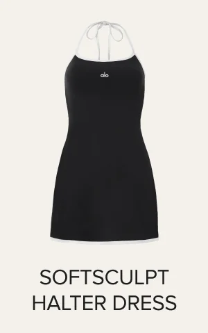 SOFTSCULPT HALTER DRESS