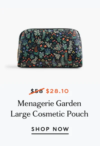 Menagerie Garden Large Cosmetic Pouch