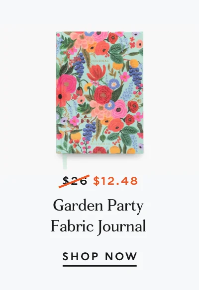 Garden Party Fabric Journal