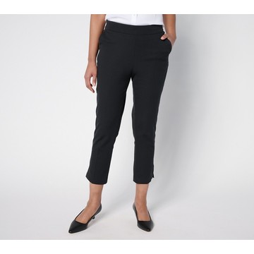 Isaac Mizrahi Live! Regular 24/7 Stretch Icon Straight Leg Crop Pants