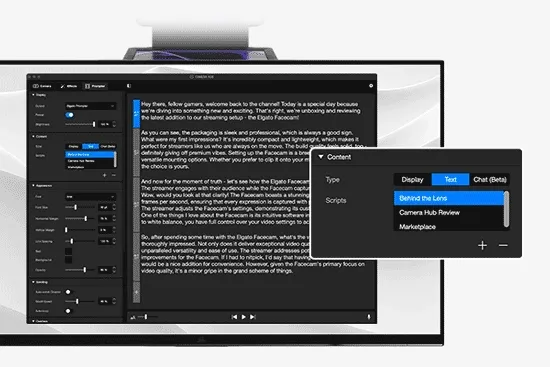 Script control video