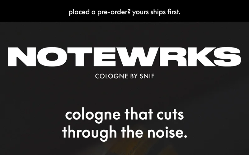 Cologne that cuts through the noise.