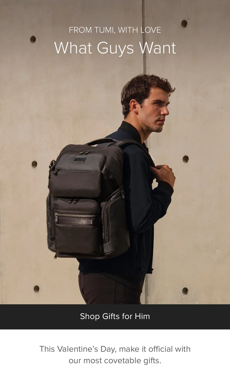 From TUMI, With Love: What Guys Want