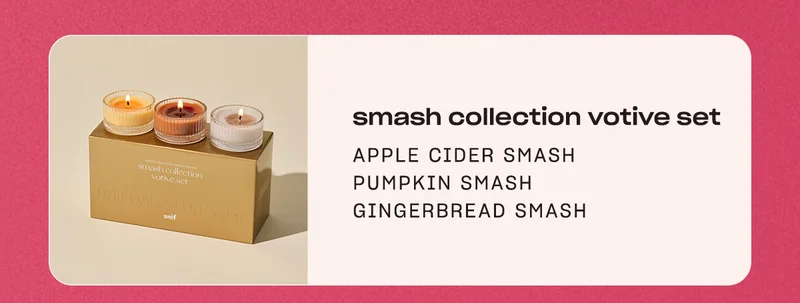 smash collection votive set Apple Cider Smash Pumpkin Smash Gingerbread Smash
