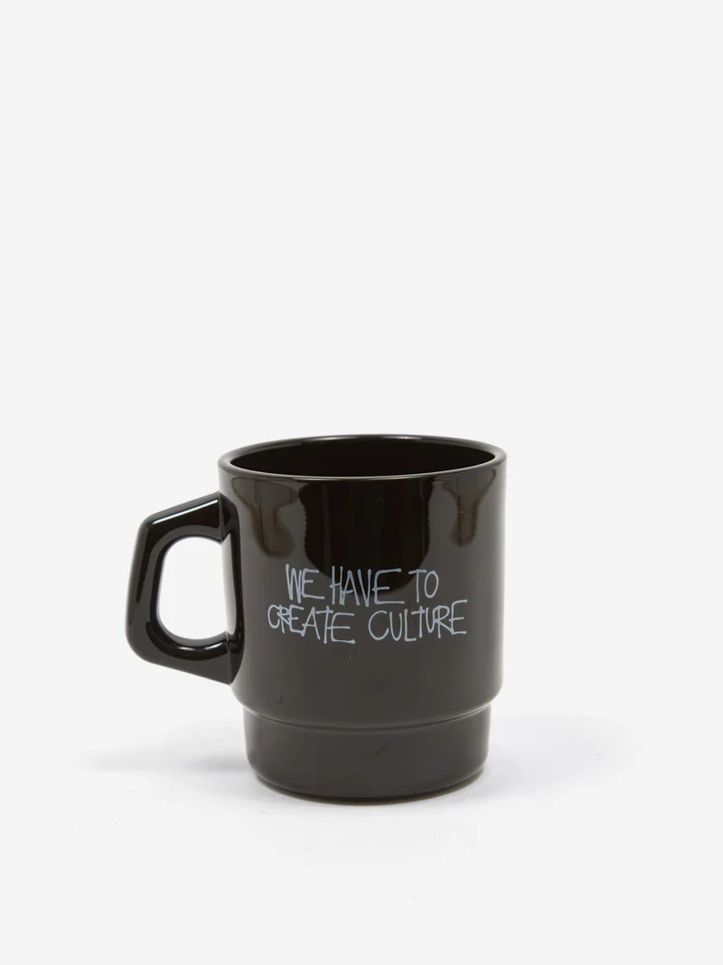 Image of Goodhood London We Have To Create Culture Milk Mug - Black
