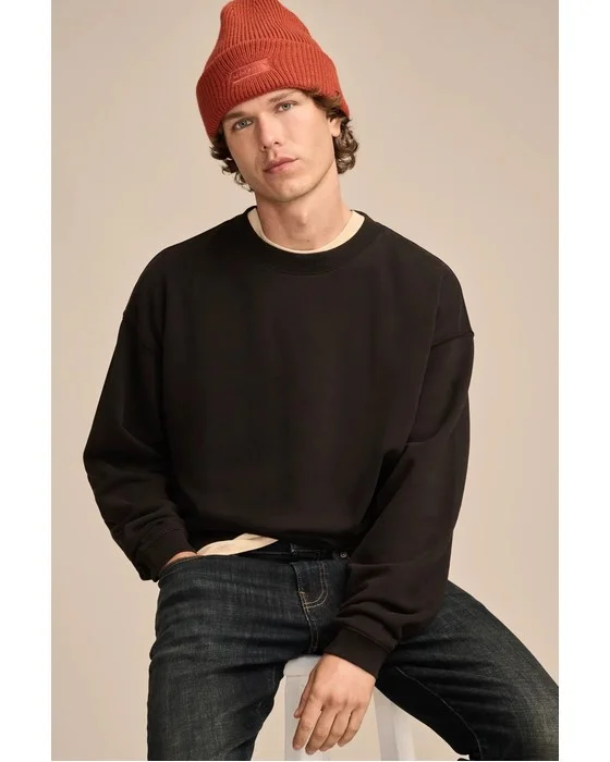 RELAXED FLEECE CREW SWEATSHIRT
