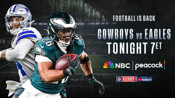 NFL Kickoff - Cowboys vs. Eagles Tonight 7p ET