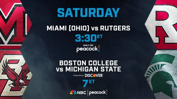 Big Ten Saturday: Miami (OH) vs. Rutgers - Boston College vs. Michigan State