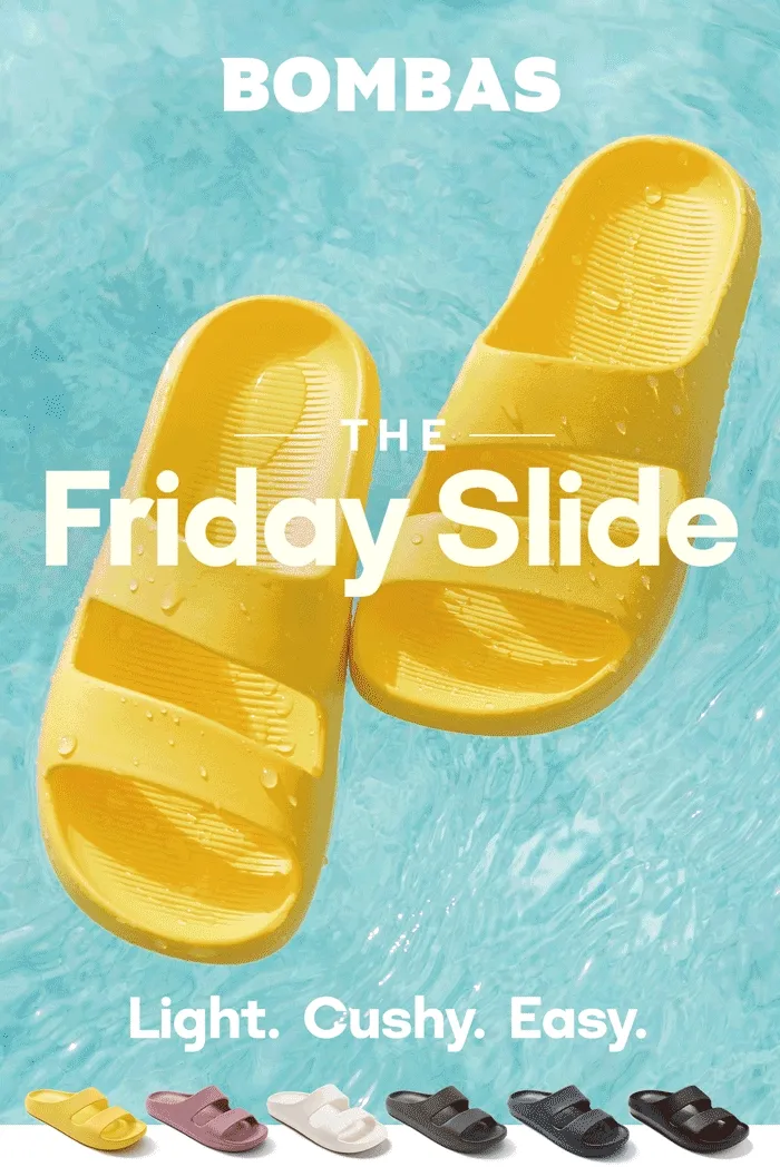 BOMBAS | THE FRIDAY SLIDE | Light. Cushy. Easy.