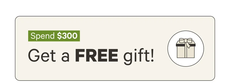 Spend $300 | Get a free gift!