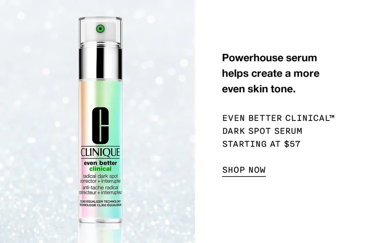 Powerhouse serum helps create a more even skin tone. | EVEN BETTER CLINICAL™ DARK SPOT SERUM STARTING AT $57 | SHOP NOW