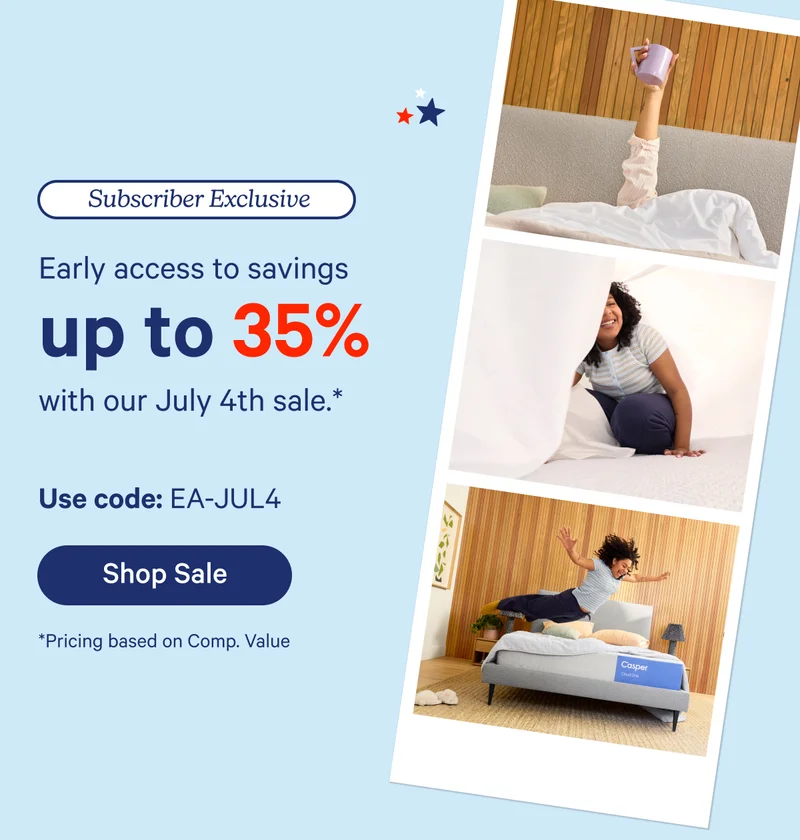 Early access up to 35% on July 4th Savings